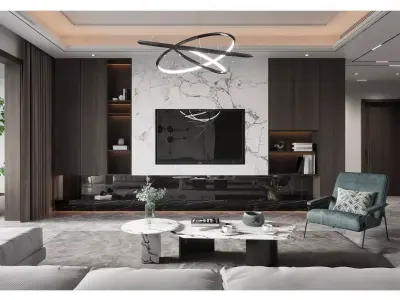 Modern Light Luxury Style 3D model