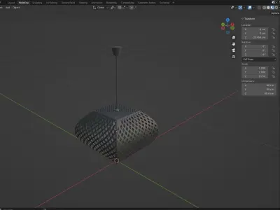 CHANDALIER 08 Low-poly 3D model