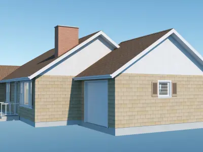 Ranch Style House 5 3D model