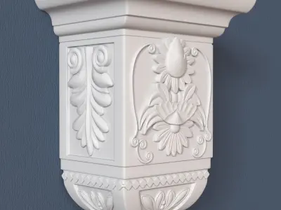 Decorative Corbel 3D model 11