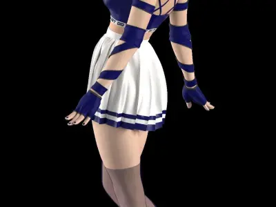 sport women outfit 3D model
