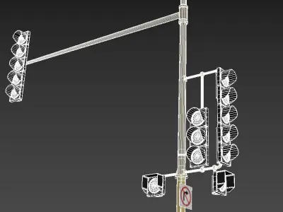 Traffic Lights 3D model