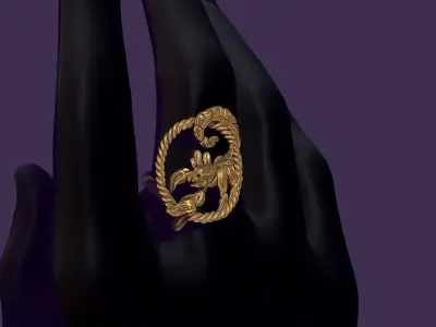 Scorpio ring 3D print model