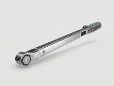 Torque wrench tool Low-poly 3D model