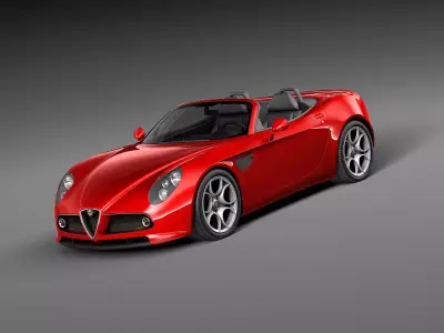 Alfa Romeo 8c Spider 3D model