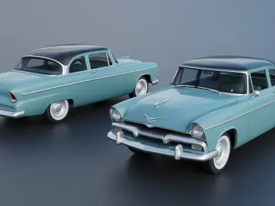 Plymouth Belvedere 1955 3D print model