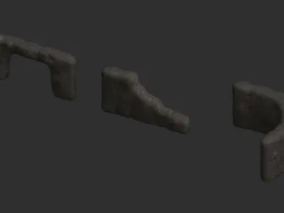 Cave Walls 2 - Base Free low-poly 3D model