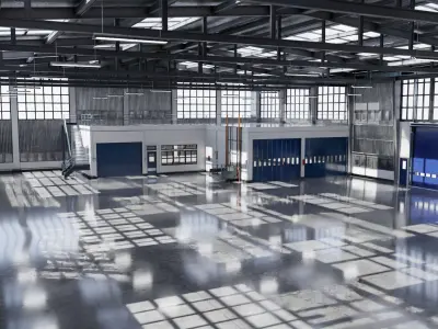 Warehouse Car repair shop 3D model