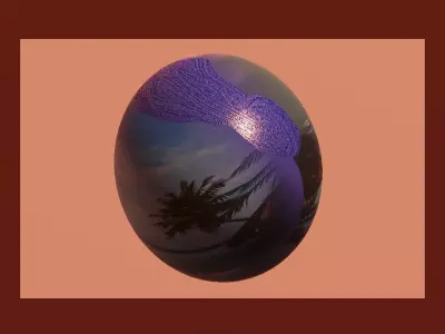 EGG BEACH PLANET 3D model