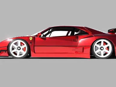 Ferrari f40 Liberty Walk 3D model