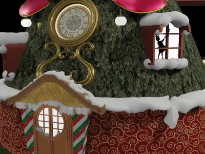 Christmas house 3D model