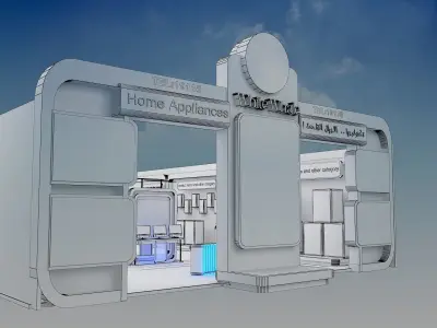 Fair Tent exhibition a385  3D model