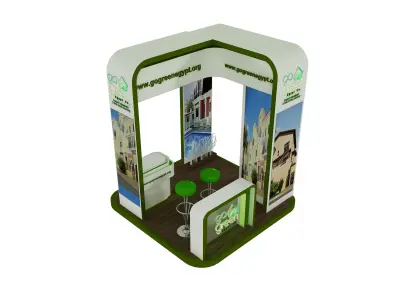 Booth Exhibition Stand a418c 3D model