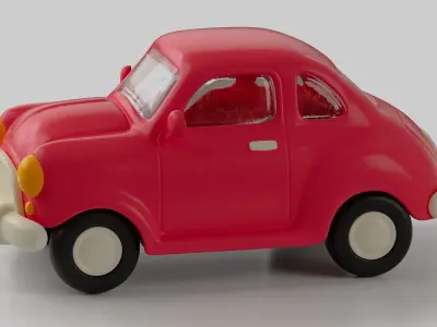 Plastic Toy Car 3D model