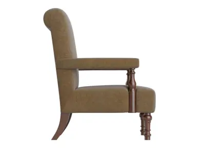 Charlton Dark Beige Arm Chair 3D model