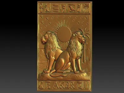 1 AKER CNC Relief Model 3D print model