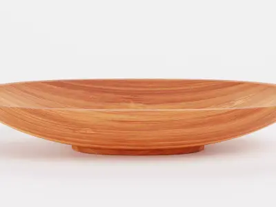 -Bamboo Bowl V1- Low-poly 3D model