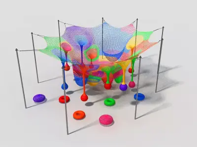 Climbing net 3D model