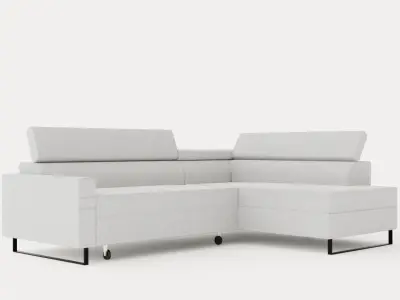 Corner Sofa Bed LIVIO Right Low-poly 3D model
