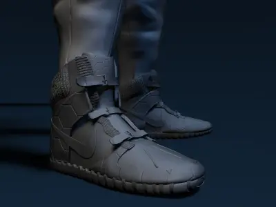 Futuristic Male Character 3D model