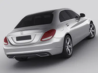 Mercedes C Class 2014 avantgarde 3D model