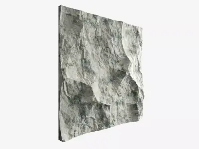 463-RockPanel piece of rock on wall 3D model