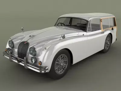 Jaguar XK150 Foxbat 3D model