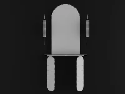 Dresser furniture Low-poly 3D model