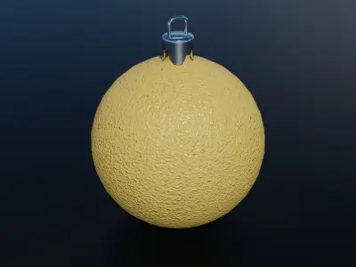 Christmas Balls Low-poly 3D model