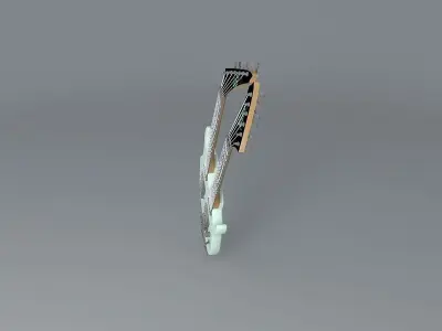 Buddy Blaze Custom  Double neck guitar Free 3D model
