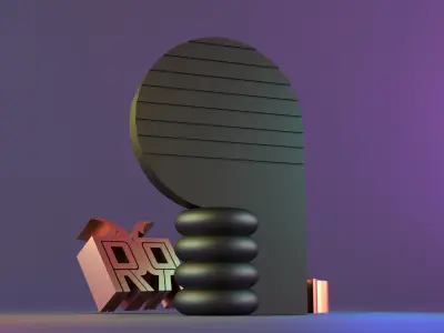 Modern Curve Decor 3D print model