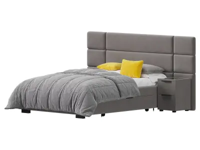 Hart Upholstered Bed Frame 3D model