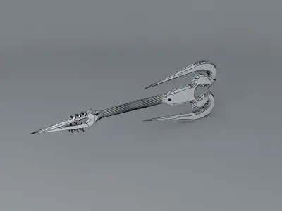 The Skewer guitar Free 3D model