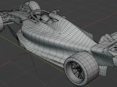 Formula 1 2022 Race Car High Poly 3D Model 3D model