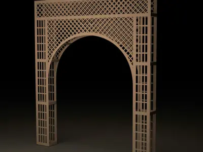  CNC Cutting Arch Jali  3d Modle Jali 3d Modle Cutting Jali   3D model