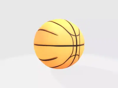basketball Low-poly 3D model order