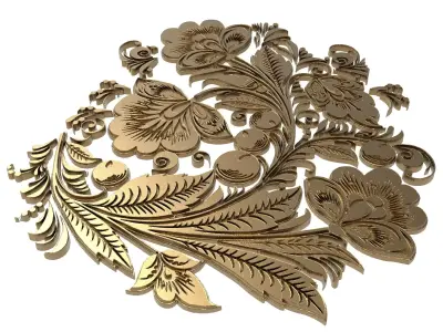 decorative pattern ready for 3D printing 3D model