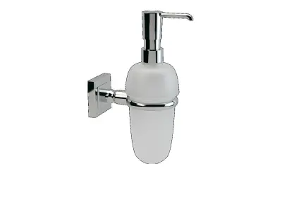 Violet Liquid Soap Dish Glass 3D model