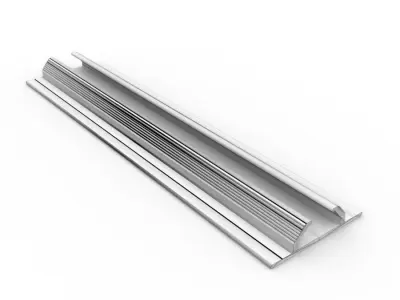 Security door bottom track 3D model