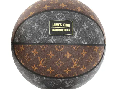 louis vuitton and gucci basketball 3D model