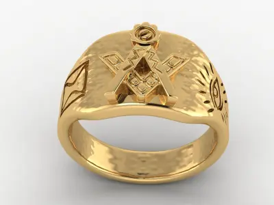 Freemasons Antique Ring  3D print model
