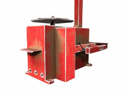 Tire Changer Machine Low-poly 3D model
