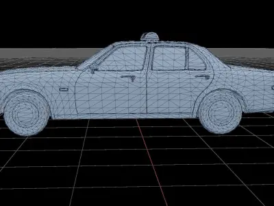 Police car Low-poly 3D model by hikkigami890 from CGTrader