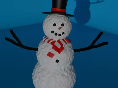 snowman Free 3D model