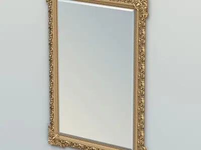 Rectangle mirror frame 020 3D model
