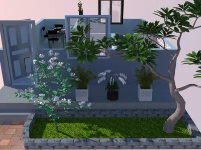 ONE BHK HOUSE PLAN WITH 3D MODEL 3D print model