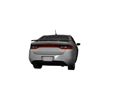 DODGE DART GT 2013 Low-poly 3D model