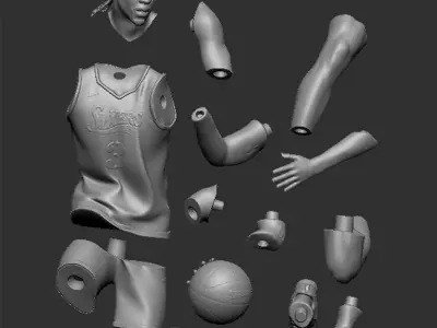 Allen Iverson 3D Printable 2 3D print model