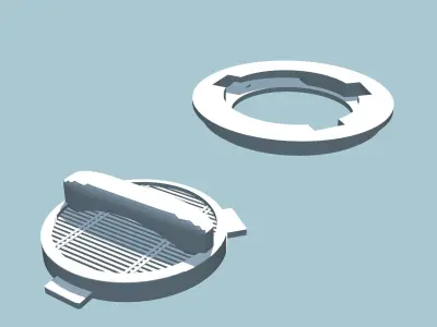 STL Round lockable Conversation Kit 3D model