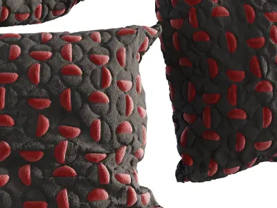 Cushion throw pillows 3D model